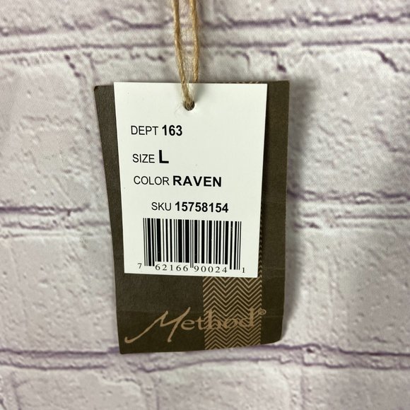 Method Mens Hawaiian Black and White Button Down Short Sleeve Shirt. Size: Large - Picture 6 of 7